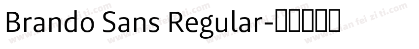 Brando Sans Regular字体转换